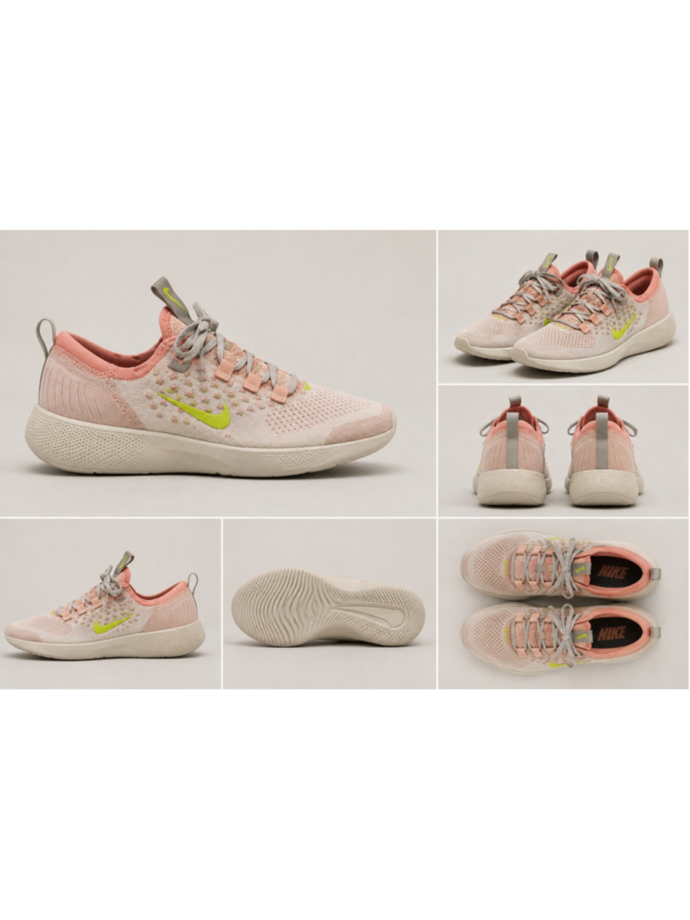 Women's Nike React Phantom Run Flyknit 3 Running Shoes Pink Size 11 Summer Sale